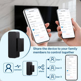 Tuya Zigbee Wifi Door and Window Sensor Security Burglar Alarm Magnetic Presence Sensor Smart Life Works with Google Home Alexa