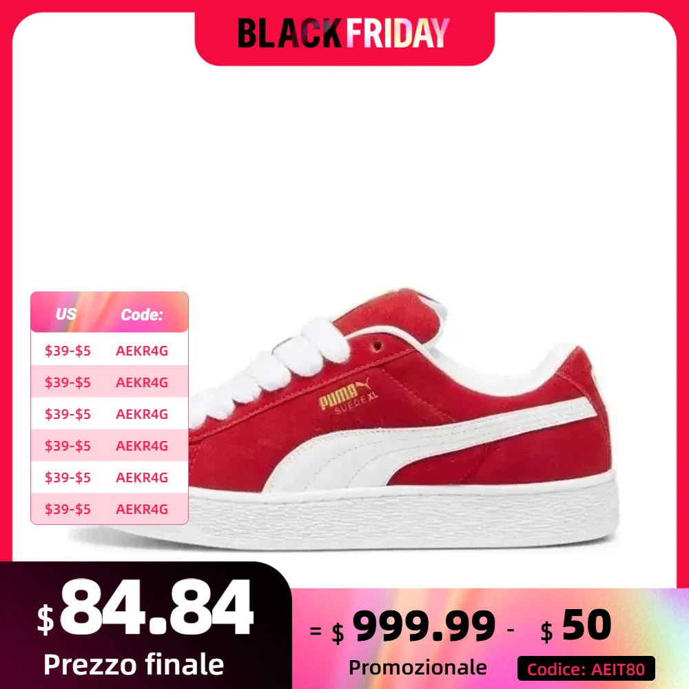 Puma Suede XL for All Time Red 395205-03 Unisex low-top casual sneakers