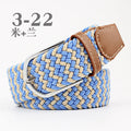 Stretch Woven Belt Unisex Canvas Belts Fashion Casual Student Belt Women Cinturon Male Waistband 105cm
