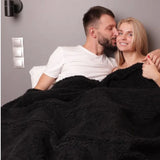Winter Warm Thickened King Size Blanket 100% Waterproof and Stain Resistant - Cozy Shaggy Blanket for Couples, Romantic Blanket