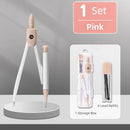 8PCS/Set Plastic Ruler Compasses Set Transparent Straight Ruler Measuring Ruler Set Square Eraser Protractor School Office