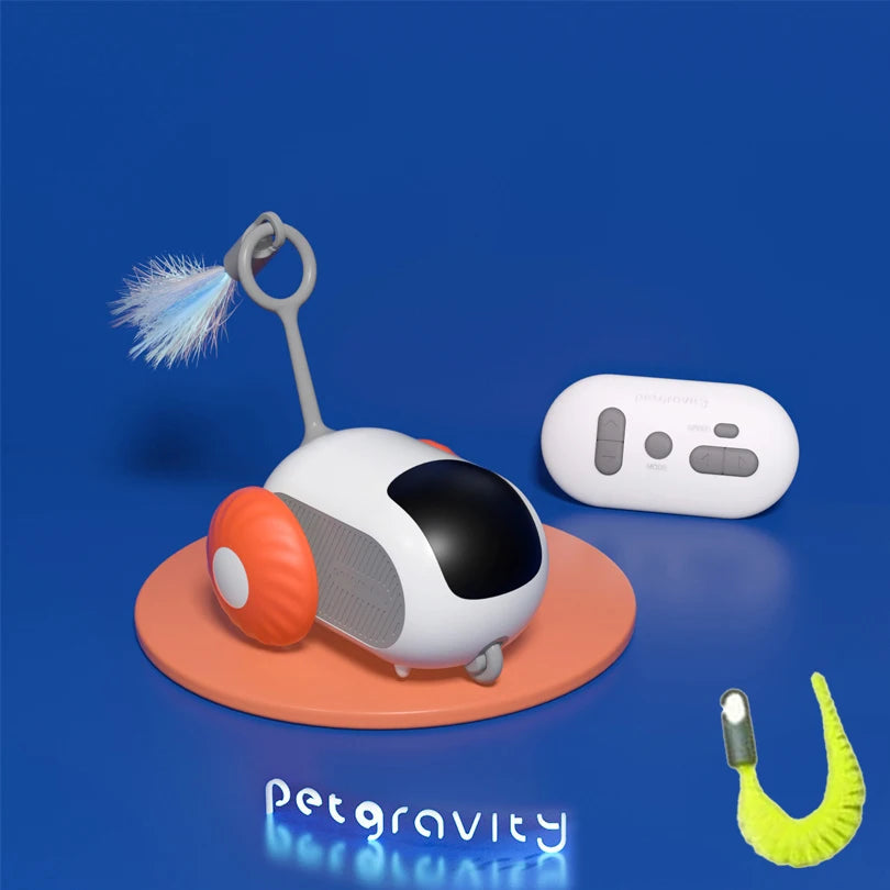 Juguete interactivo inteligente para gatos con gravedad para mascotas, automático, con movimiento y control remoto, para interiores, con forma de pelota, para perros.