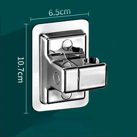 ABS Shower Head Holder Wall Mounted Shower Rack Self-adhesive Adjustable Rotatable Handheld Bracket Bathroom Accessories