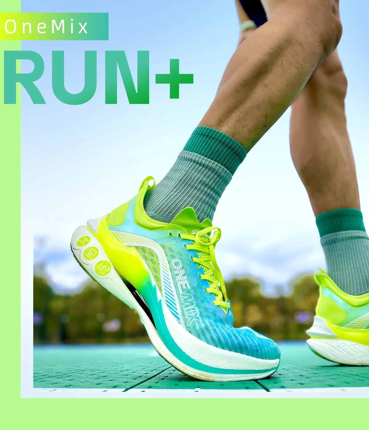 ONEMIX Trail Racing Running Shoes Cushion Breathable Mesh Stable Wearable Outdoor Carbon Plate Marathon Sport Training Sneakers