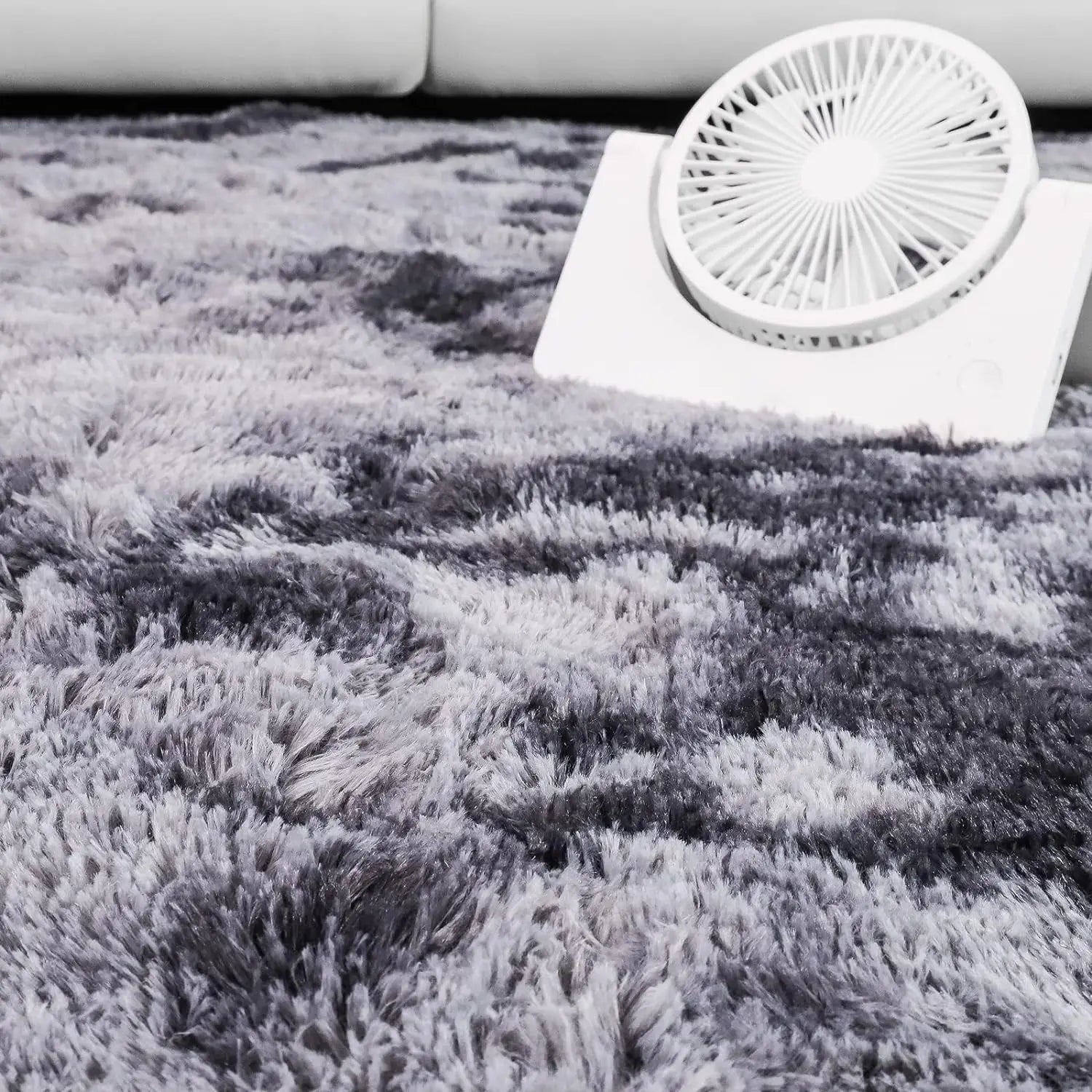 Soft Area Rugs for Living Room Non-Slip Thick Plush Carpets for Winter Anti-Slip Fluffy Artificial Velvet Rugs Soft Gray Carpets