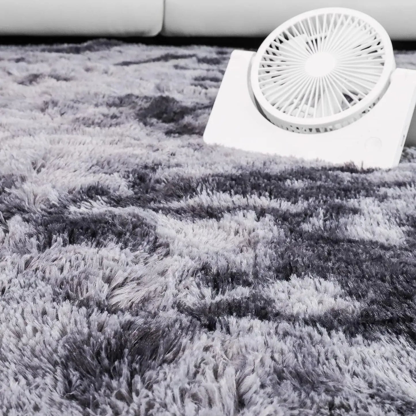 Soft Area Rugs for Living Room Non-Slip Thick Plush Carpets for Winter Anti-Slip Fluffy Artificial Velvet Rugs Soft Gray Carpets