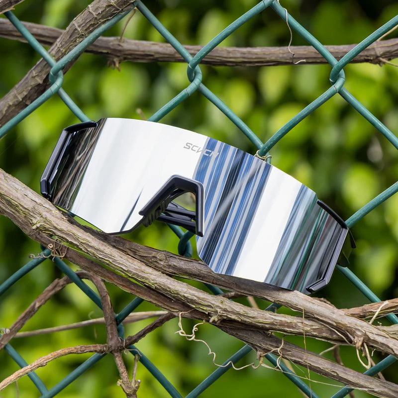 SCVCN Fashion Sunglasses for Men Sport Cycling Glasses Bike Bicycle Hiking Camping Golf UV400 Protection Glasses Women Baseball