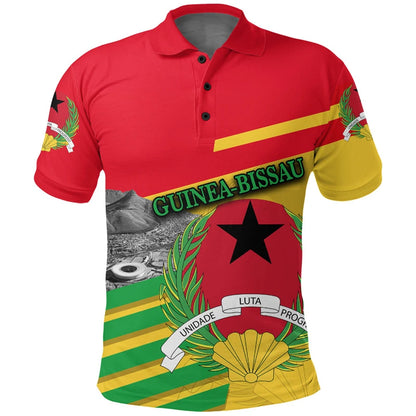 Polo azul de Guinea para hombre, emblema de GW, estampado 3D, estilo casual, manga corta, solapa holgada, verano 