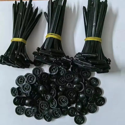 Universal Nylon Cable Tie Buckle Self-Locking Zip Ties Plastic car Fasteners Car Body Fixed Clips Accessories