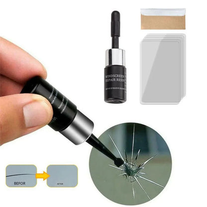 Líquido reparador de grietas en parabrisas de coche, herramienta nano para reparar vidrios, parabrisas de coche, arañazos en cristales, agente restaurador de grietas 