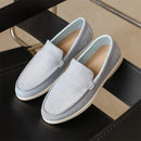 Men Flat Loafers 2025 Frosted Suede Flat Shoes Comfortable Non Slip Fashion Loafers Lightweight Trendy Outdoor Casual Shoes