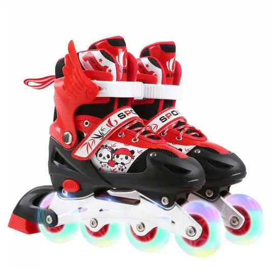 Factory Cheap Price Hot Selling in Stock Boys and Girls Skating Shoe Kids Inline Roller Quad Skates