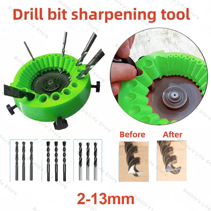 Multipurpose Drill Bit Grinding Sharpener Polishing Grinding Tool 125mm Angle Grinder Powered Tool Parts For 2-13mm Drill Bits