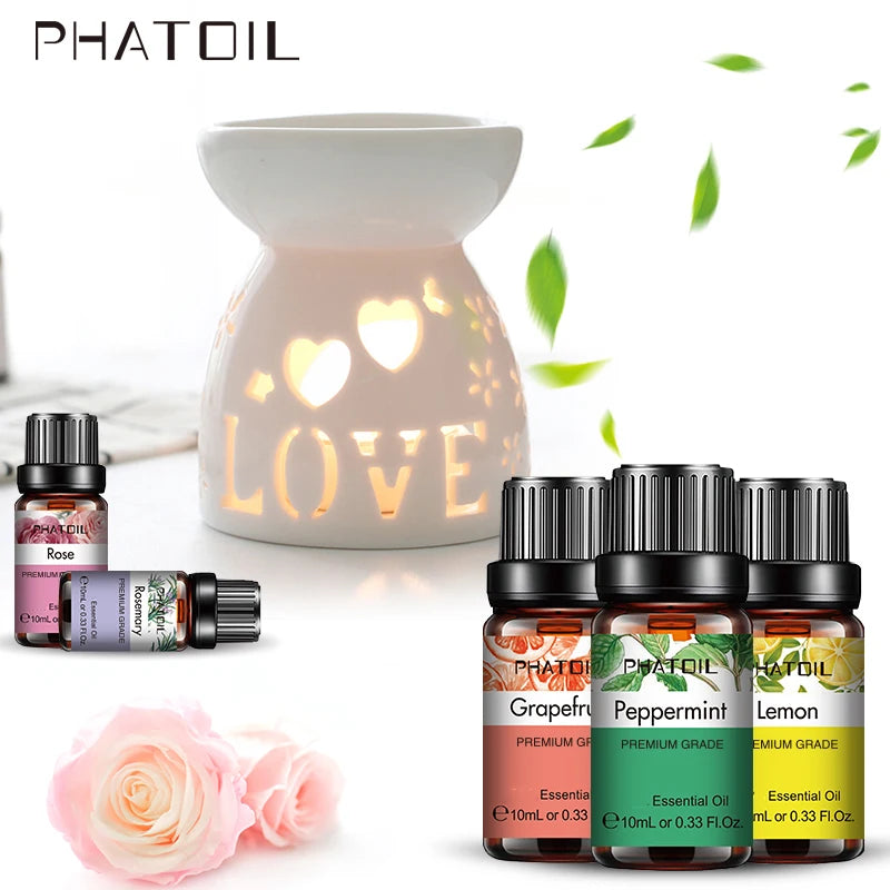 Óleo Essencial de Lavanda 10ml – Puro e Natural para Difusor e Umidificador (Aromaterapia) – Também disponível em aromas de Jasmim e Baunilha – Ideal para velas e sabonetes artesanais