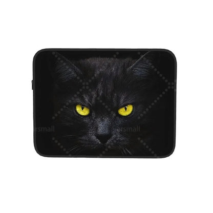 Black Cat Laptop Bag Tablet Notebook Case For Hp Dell Lenovo Computer For Macbook Air Pro Retina 10-17 Sleeve