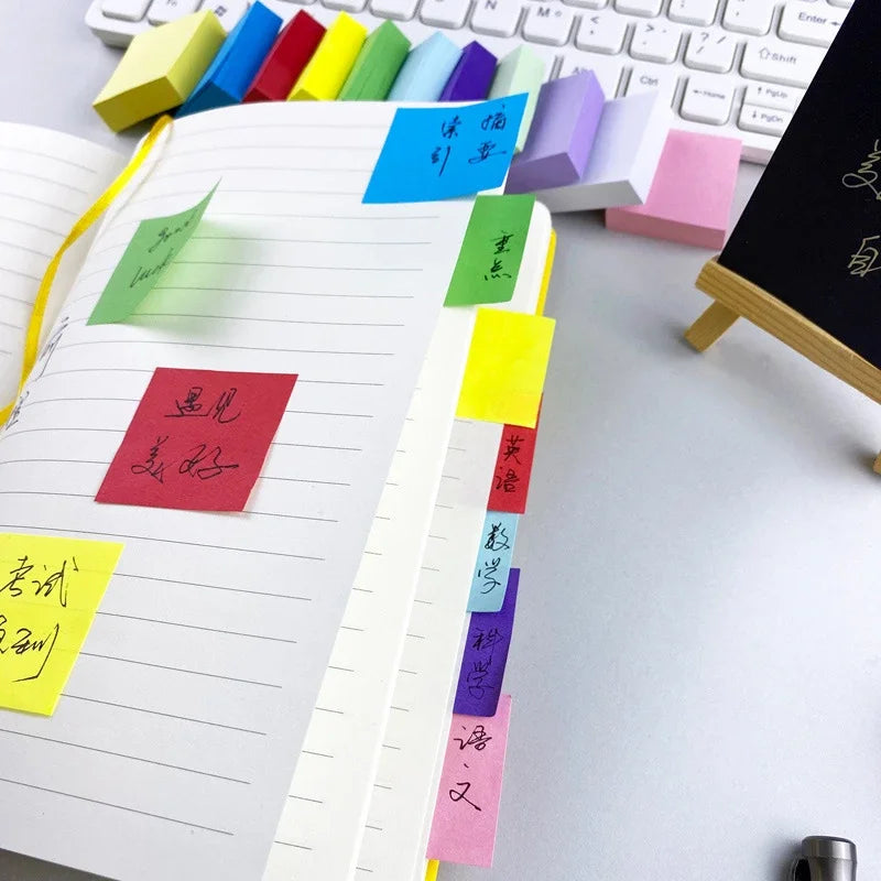 11 Pcs Fluorescent Color Sticky Notes Posted It Note Pads Stickers Planner Sticker Notepad Memo Pad School Office Supplies