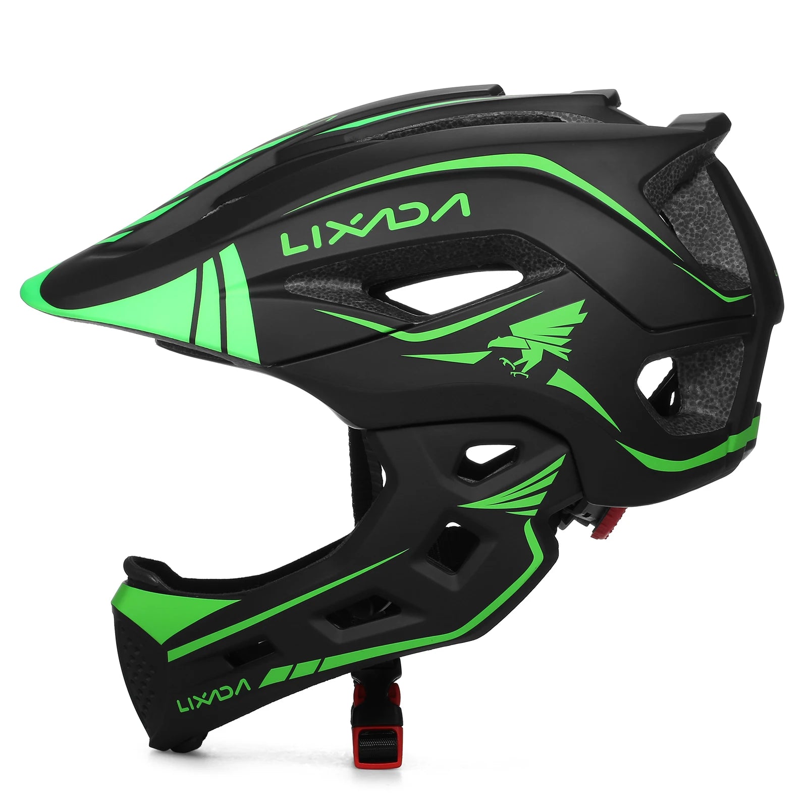 Lixada Kids Full Face Helmet Detachable Children Sports Safety Bike Helmet Protective Gear for Cycling Skateboarding Roller Skat