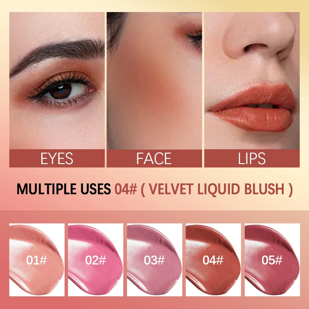 Blush Liquid Blusher Real Makeup Blush Matte Palette Blusher Cosmetics Products Liquid Cream Stick Pink Face raremakeup Beauty