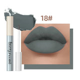 Nude Matte Lip Gloss 24 Colors Long-lasting Velvet Lipstick Waterproof Non-stick Cup Sexy Red Dark Lip Tint Makeup Cosmetic
