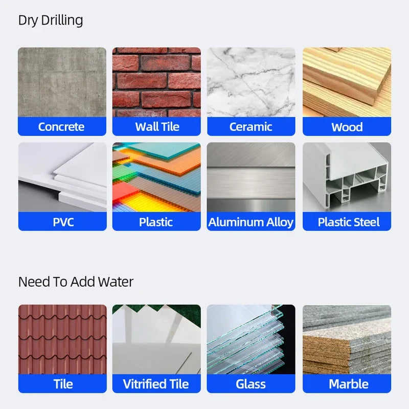 Cross Hex Tile Drill Bit For Glass Concrete Ceramic Tile Hole Opener Tunsten Carbide Hard Alloy Bits Set Tools 3 4 5 6 8 10 12mm