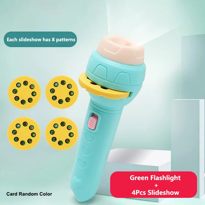 Linterna Proyector Lámpara Antorcha Juguete Lindo Dibujos Animados Creativo Juguete Lámpara Antorcha Linterna Proyector Juguete Libro De Cuentos Para Dormir Para Bebés