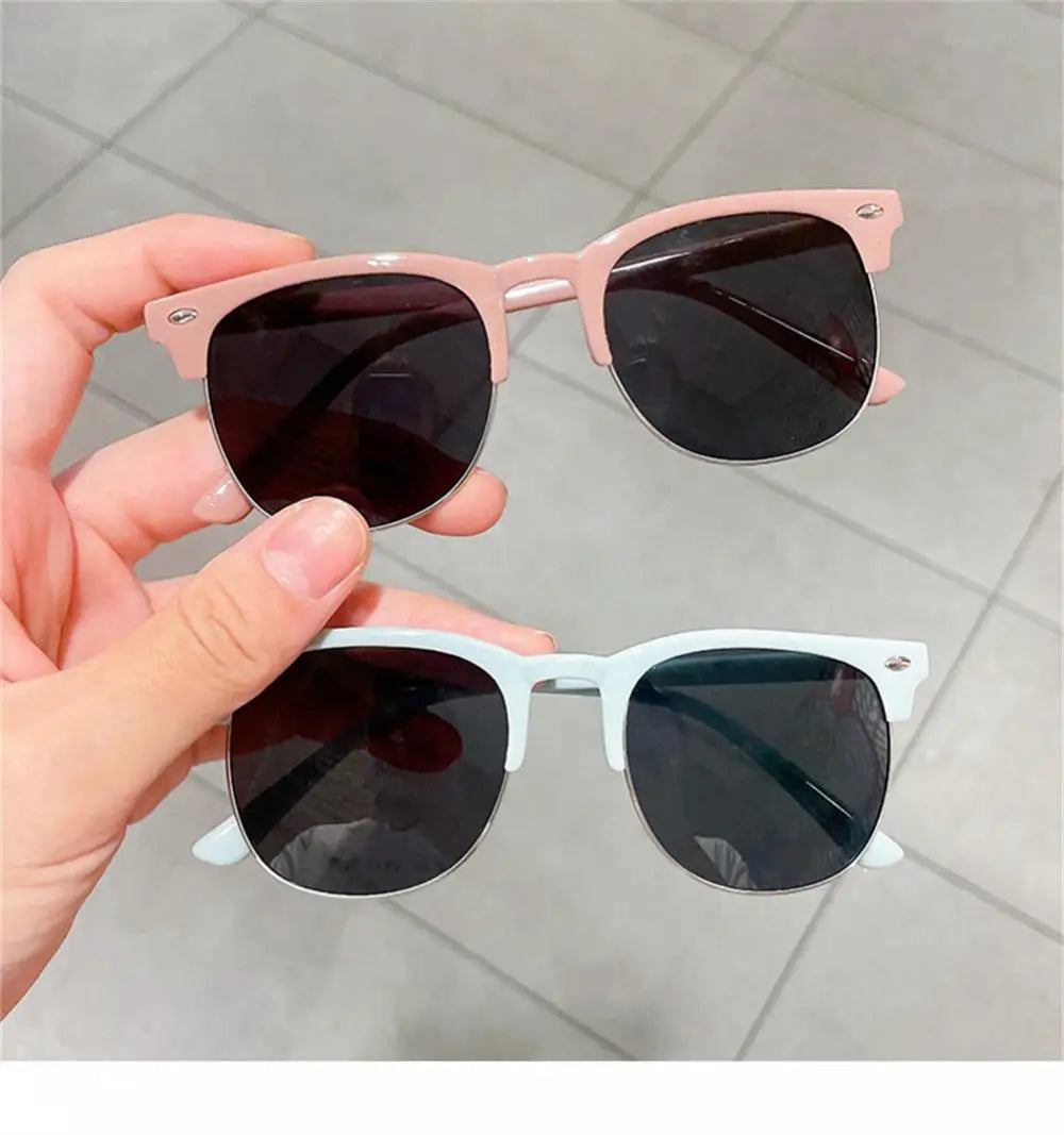Nuevas gafas de sol para niños, modernas, coloridas, reflectantes, para niños y niñas, con protección UV400, para ciclismo al aire libre, de alta definición.