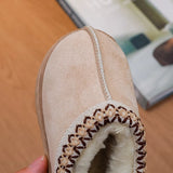 2026 New Fashion Children's Ankle Boots Soft Winter Causal Girls Cotton Shoes Solid Color Kids School Plush Boots Warm Shoes