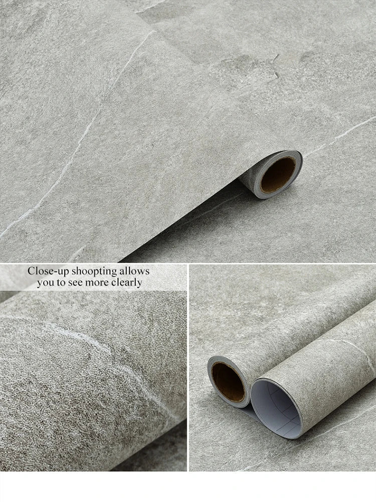 Self-adhesive Thicken PVC Floor Sticker Waterproof Ceramic Tiles Sticker Store Mall Hotel Floor Home Decorative Retro Wallpapers