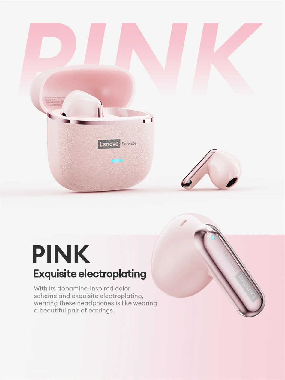 Original Lenovo LE230 New Bluetooth Earphones Wireless Headset TWS Touch Control Earbuds Hifi Headphone Waterproof Mic Earbuds