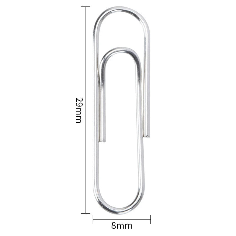 50/100/200PCS Metal Paper Clips Binding Clip Home Office Storage Supplies Anti Lost Mini Bookmark Planner Marking Paperclips