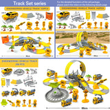 Track Car Train Toys Children Electric Track Toy Car Engineering Car Kids Educational Toys for Children Birthday Gift