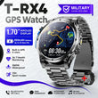 Novo Smartwatch Masculino T-RX4 Ultra GPS 2026 – Posicionamento GPS de 6 satélites, resistência à água 10ATM, bateria de 850mAh, bússola e mais de 170 modos esportivos.