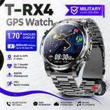 Novo Smartwatch Masculino T-RX4 Ultra GPS 2026 – Posicionamento GPS de 6 satélites, resistência à água 10ATM, bateria de 850mAh, bússola e mais de 170 modos esportivos.