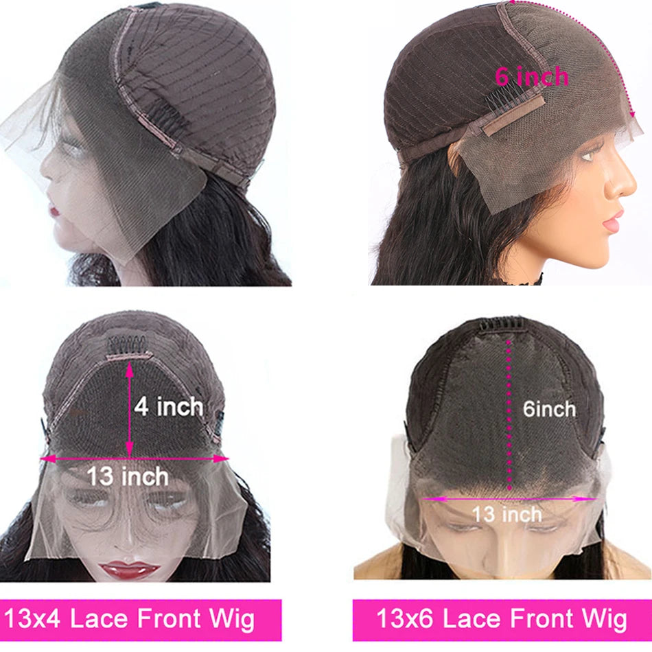 HD Lace Front Human Hair Wigs Straight 13x4 13x6 Transparent Lace Frontal Human Hair Wigs Pre-Plucked HD Lace Wigs For Women