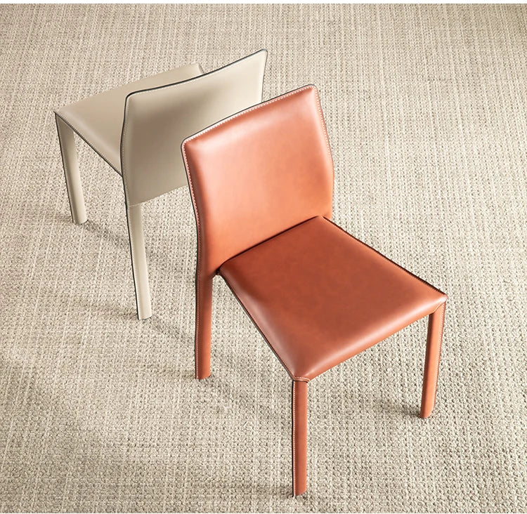 Stackable Household Dining Chairs Italian Style Minimalism Light Luxury Dining Chairs Makeup Backrest Cadeira Home Furniture
