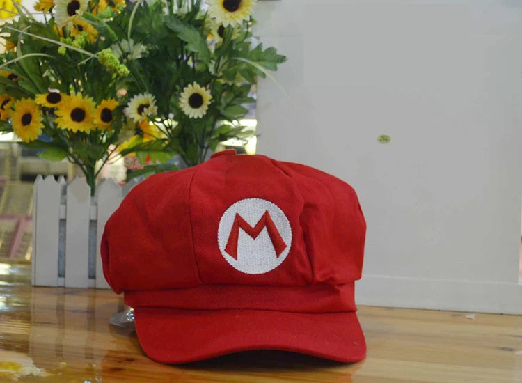 Game Super Mario Bros Luigi Plumber Cosplay Demo Hat Waluigi Wario Odyssey Cartoon Sunhat Halloween Party Hat Accessories Props