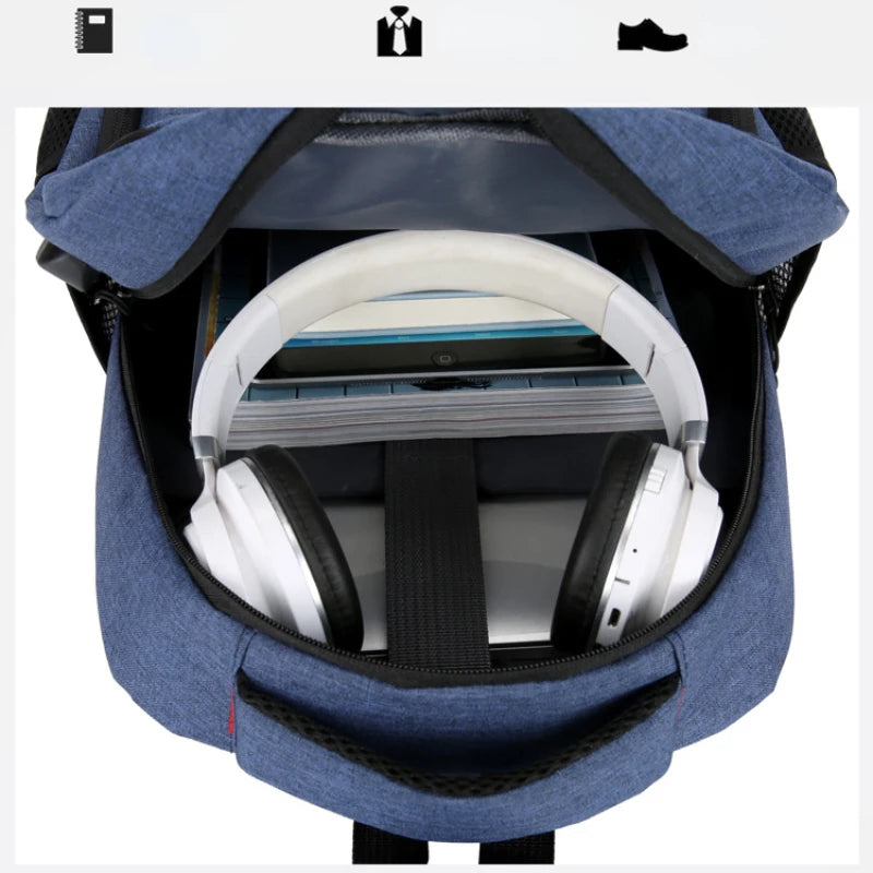 Mochila impermeable ultraligera para hombre, mochila para libros, mochila elegante para portátil de 15,6 pulgadas.