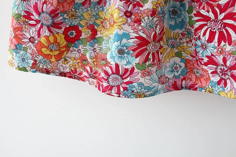 Vestido de verano para niña con tirantes y flores fragmentadas, sin mangas, de princesa, para recién nacida de 0 a 3 años, incluye gorro.