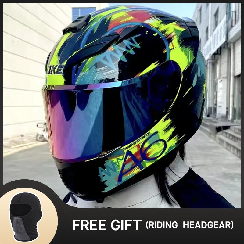 Full Face Helmet Motocross Helmet Breathable Helmet Wear-Resistant Helmet For Motorcycle Anti-Fall Motorcycle Helmets Supplies