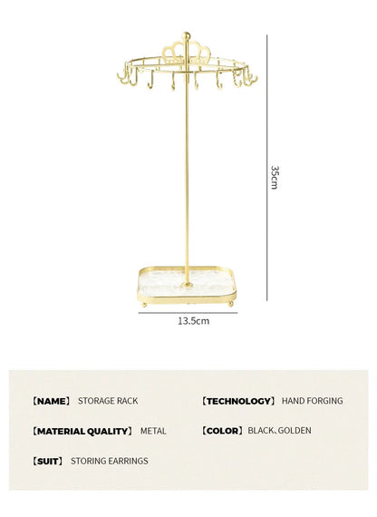 1 creative desktop acrylic base crown jewelry rack suitable for necklace pendants for easy organization and summarization