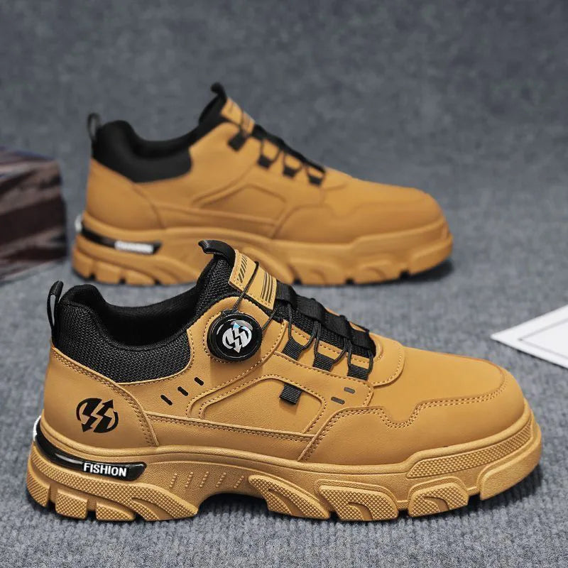 Summer Men's Casual Shoes Leather Men's Sneakers Comfortable Soft Male Walking Board Shoes Platform Shoe for Men Men's Sneakers