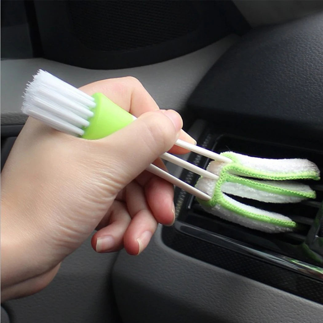 Ferramenta de limpeza de escova de carro, ar condicionado automático, limpador de persianas, limpeza interior, teclado, escova cega, acessórios de carro