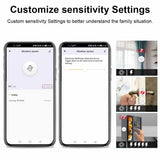 Tuya ZigBee Vibration Detector Smart Life App Monitor remote Security Protection Zigbee Sensor Motion Shock Alarm Need Gateway