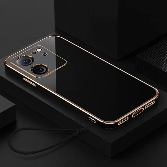 For Xiaomi 13T Pro Case Xiaomi 13T Cover MI 13T pro Phone case mi13t xiao mi 13t pro Luxury Square Plating Shockproof Back Cover