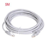 Cabo Ethernet com caixa LAN vermelha, Patch Cord, Cat5e RJ45, 1m, 5m, 10m, 15m, 20m, 30m, 50m
