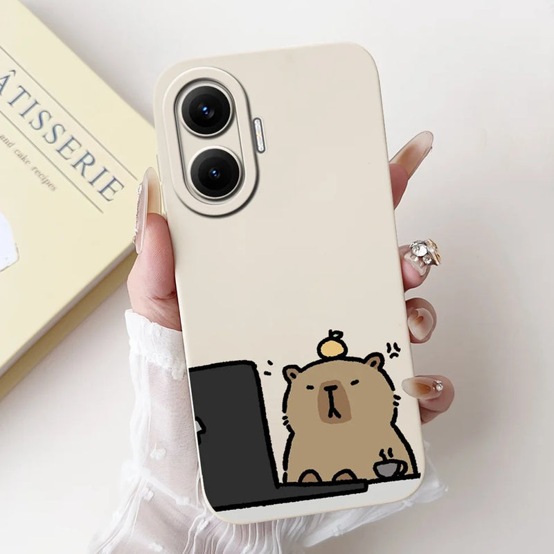 For Xiaomi Poco F7 Phone Cover For Redmi Turbo 4 Pro 5G Case Silicone Cute Cartoon Fashion Luxury Love Shockproof Bumper Funda