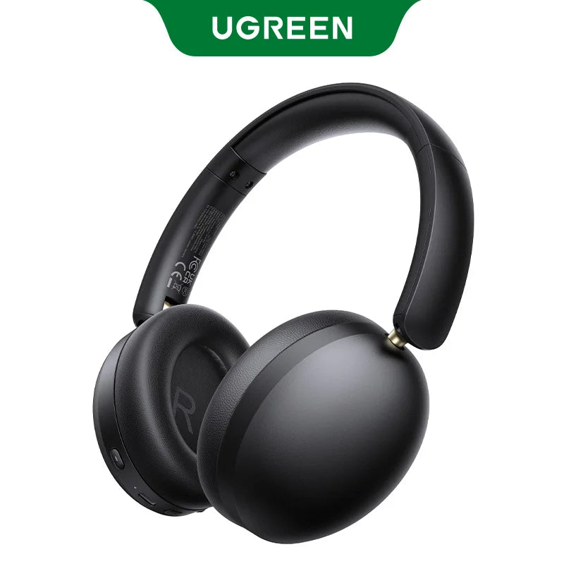 UGREEN Wireless Bluetooth Headphones, 80H Playtime, HiFi Stereo Over Ear Headphones with Microphone, Bluetooth 5.4