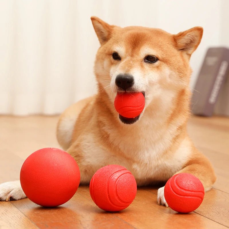 MADDEN S-XL Sizes Solid Rubber Balls Bouncy Ball Bite Resistant Indestructible Dog Training Interactive Ball Pet Toy Molar Ball