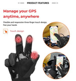 KEMiMOTO Winter Motorcycle Gloves CE Protective Black Guantes Moto Invierno Warm Touch Screen Waterproof Windproof Gloves