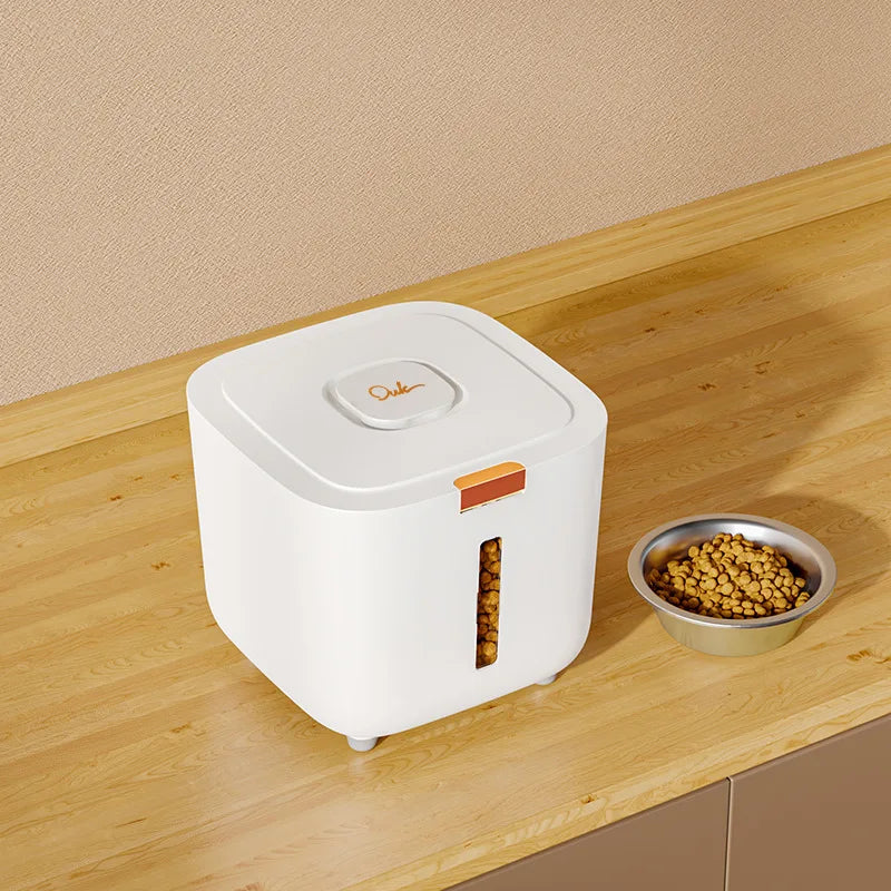 Pet Food Storage Barrel, Large Sealed Moisture-Proof Food Container for Cat Food and Dog Food